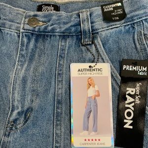 Super High Rise Carpenter Jeans by Simple Society